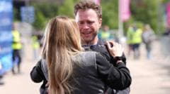 Olly Murs in tears as he completes endurance feat