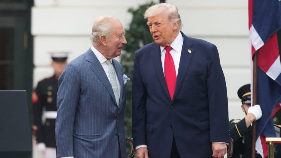 White House makes 'two Kings' post with photo of Trump, King Charles